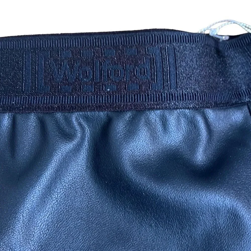 NWT Wolford Vegan Leather Trouser Pants Black XS